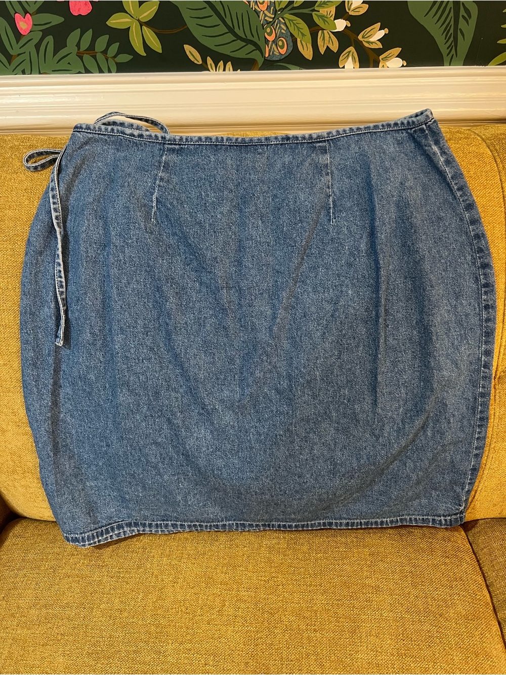 Disney Lady and the Tramp Embroidered Denim Wrap Skirt - Picture 7 of 7